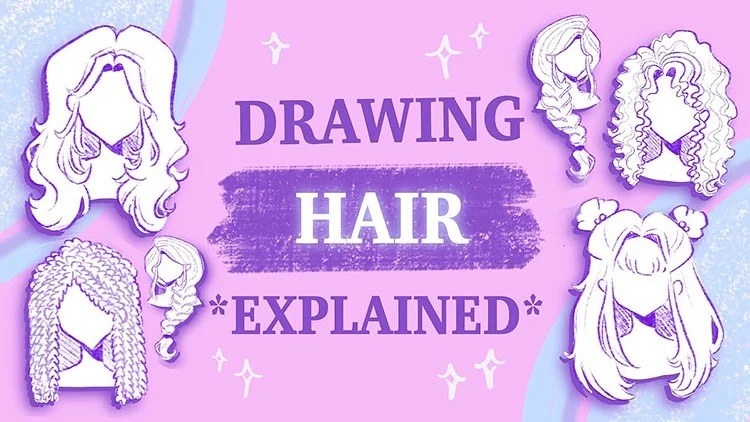 How to Get Better at Drawing for Beginners - 30 Day Drawing Challenge 2 Detailed sketch showcasing various techniques for drawing realistic hair, crucial for How to Get Better at Drawing for Beginners