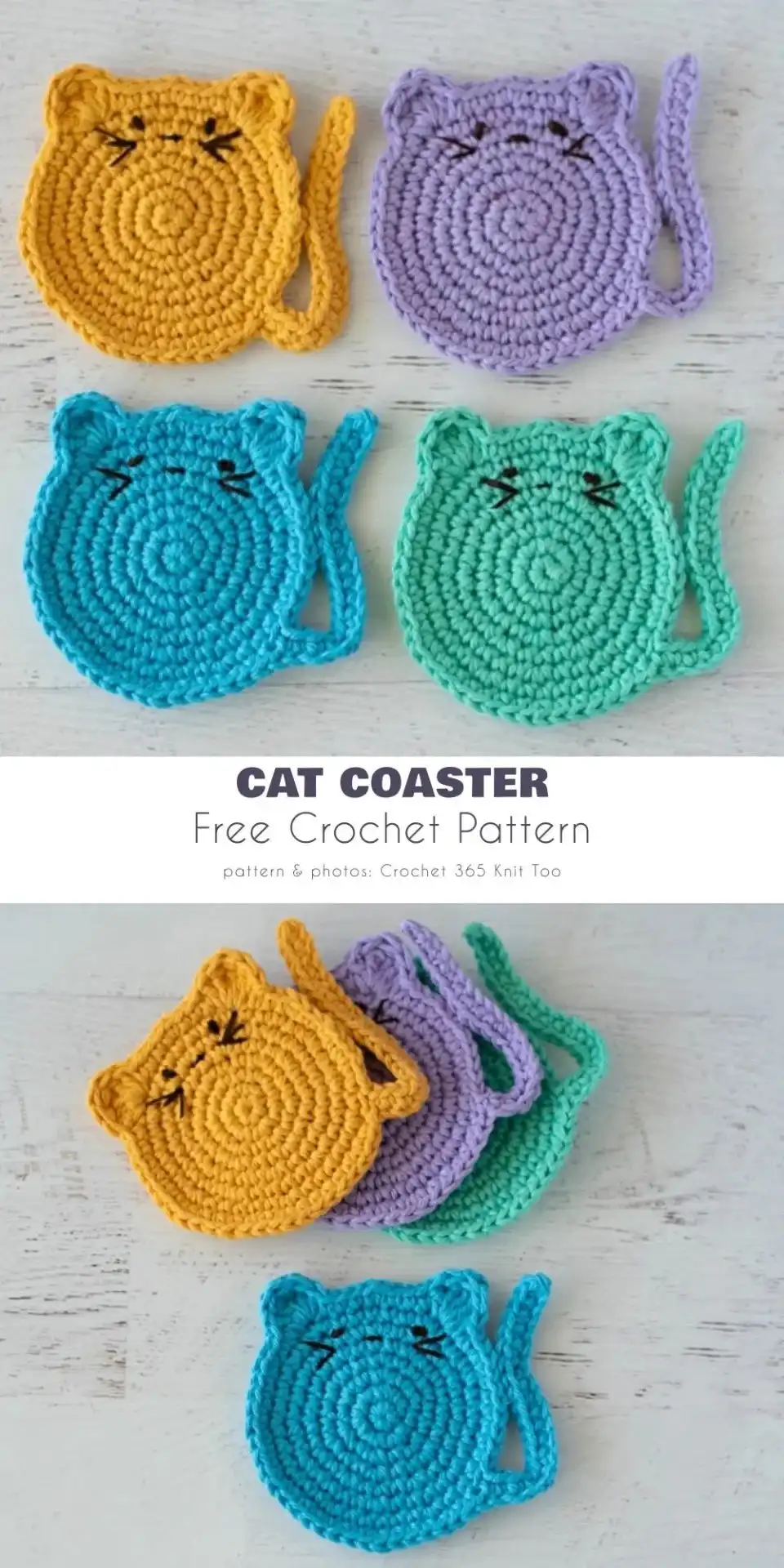 The 15+ Best Animal Coaster Free Crochet Patterns 8 The 15+ Best Animal Coaster Free Crochet Patterns 7