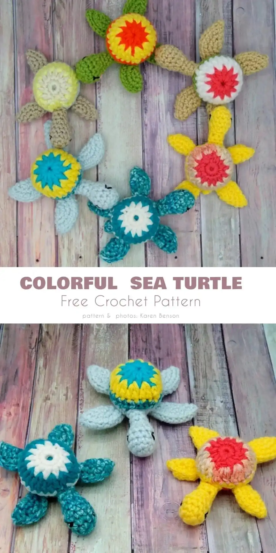 A tiny, adorable sea turtle amigurumi perfect for a keychain, crocheted in bright blue yarn.