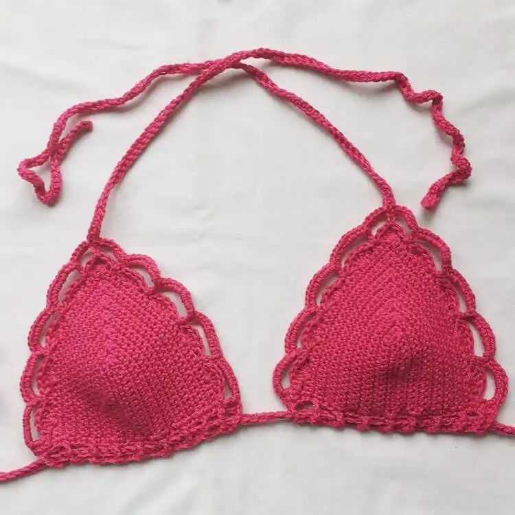 Classic Oceana Crochet Bikini Top with unique detailing
