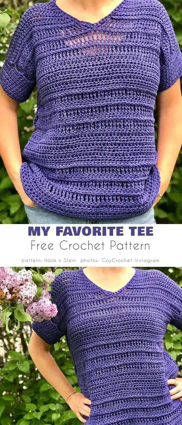 Model wearing a simple, classic My Favorite Tee, emphasizing its comfort and versatile style.