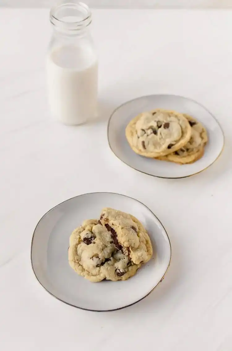 Brownie Stuffed Chocolate Chip Cookie, showcasing the fudgy brownie center