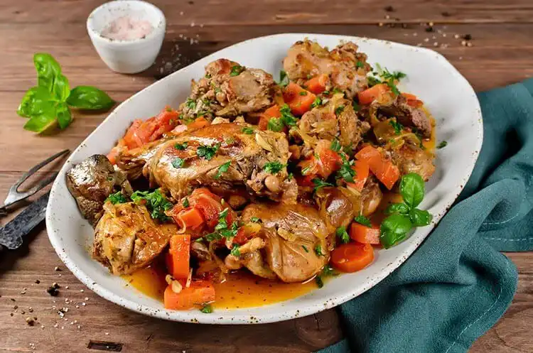 14 Rabbit Recipes that will Make your Mouth Water 13 Classic rabbit stew with carrots, potatoes, and onions in a rich, slow-cooked broth.