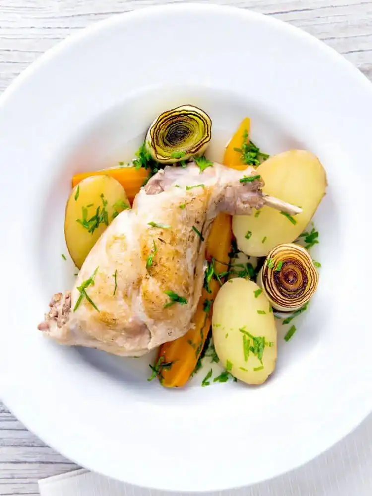 14 Rabbit Recipes that will Make your Mouth Water 8 Succulent braised rabbit legs served with a medley of colorful roasted vegetables.