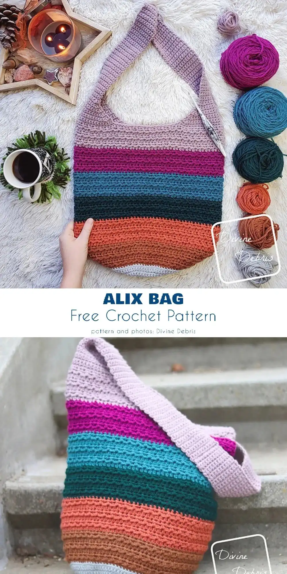 Colorful Granny Square Shoulder Bag, showcasing traditional crochet artistry and vibrant hues.