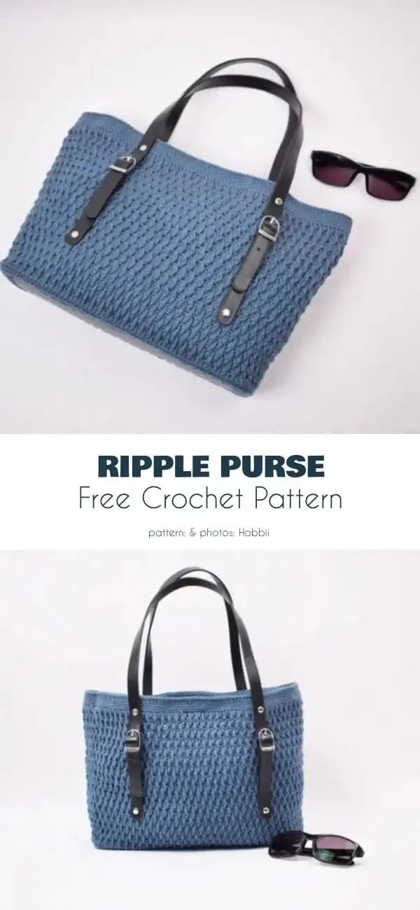 Textured Everyday Crochet Tote Bag in a neutral color, combining simple stitches for a rich surface.