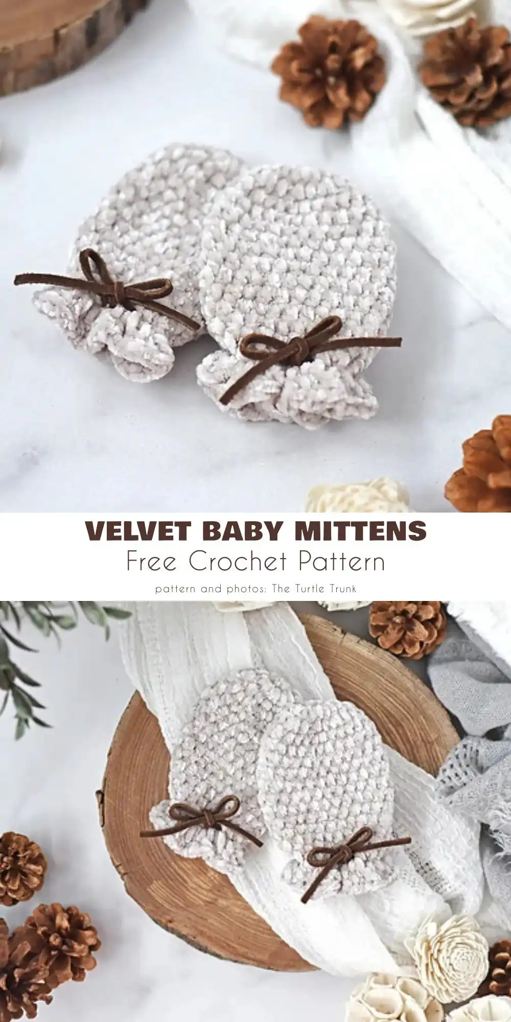 Soft velvet baby mittens in a pastel color, ideal for keeping little hands warm