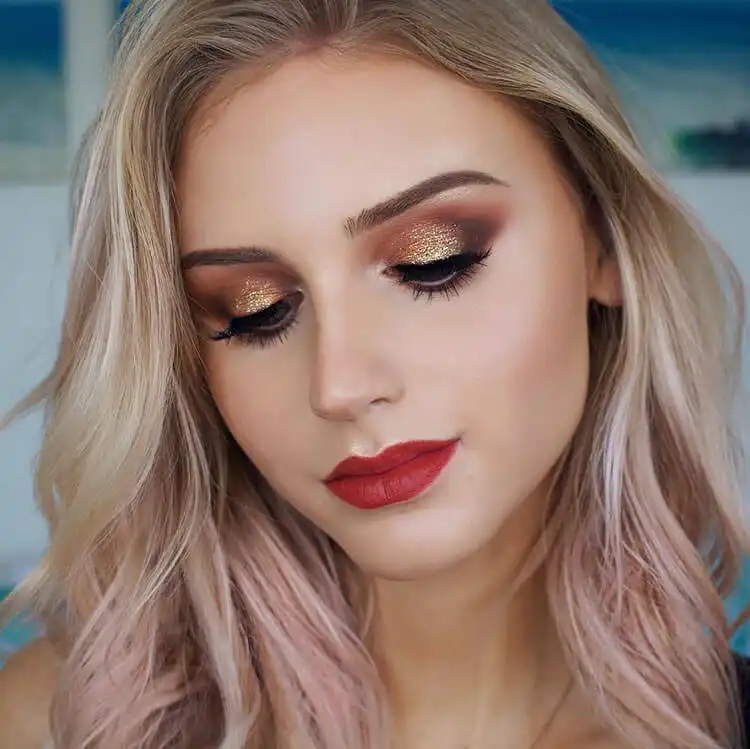 15 Halloween Makeup Ideas for Women - Easy Deer Makeup 1 A woman showcasing a beautiful, ethereal Halloween makeup look with soft eyes and glowing skin, embodying the spirit of 15 Halloween Makeup Ideas for Women - Easy Deer Makeup.