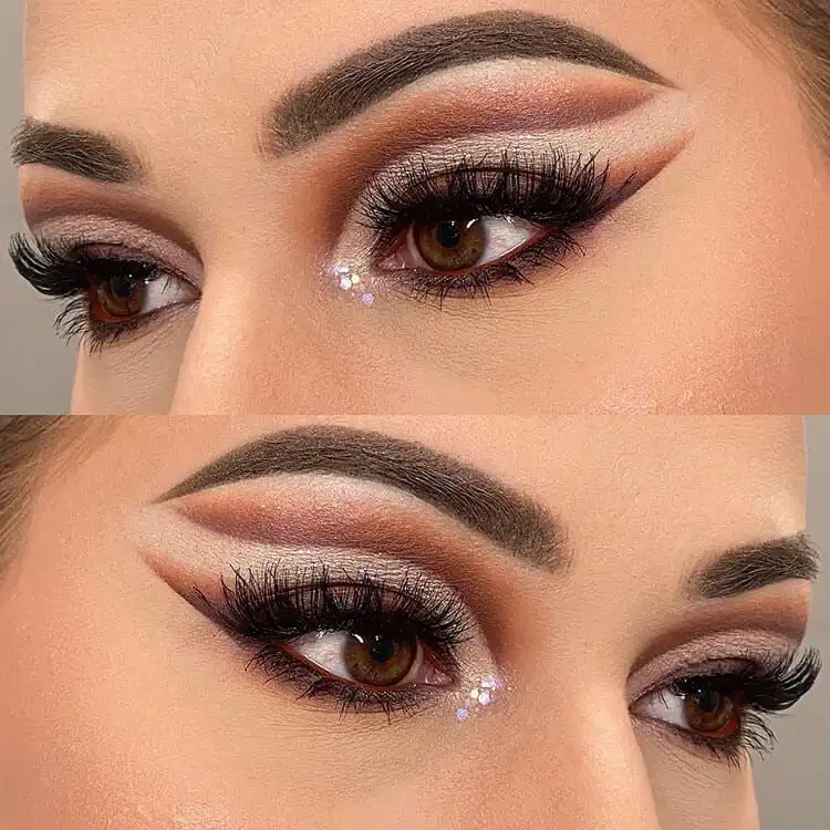 15 Halloween Makeup Ideas for Women - Easy Deer Makeup 11 Natural makeup look with light pinks and beiges, serving as a base for easy deer makeup or forest spirits.