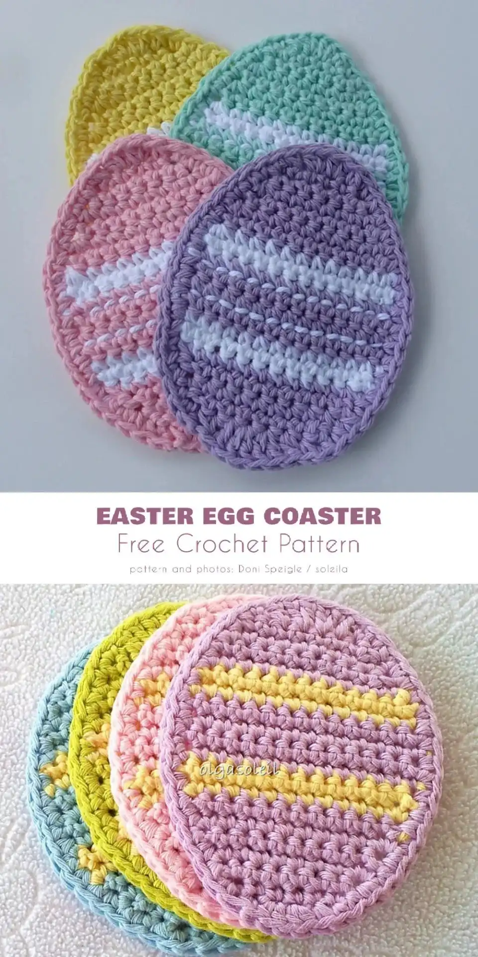 A soft pastel pink crocheted Easter egg designed as a bunny, complete with long ears, a small nose, and eyes, showcasing the Easter Bunny Egg pattern.