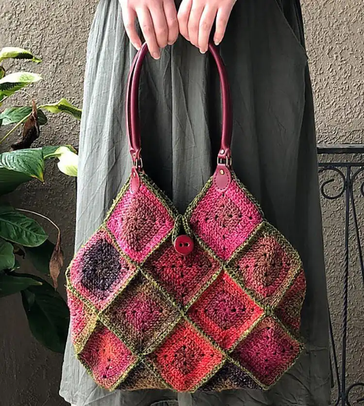 Boho Boss Bag with fringe and textural elements in natural tones