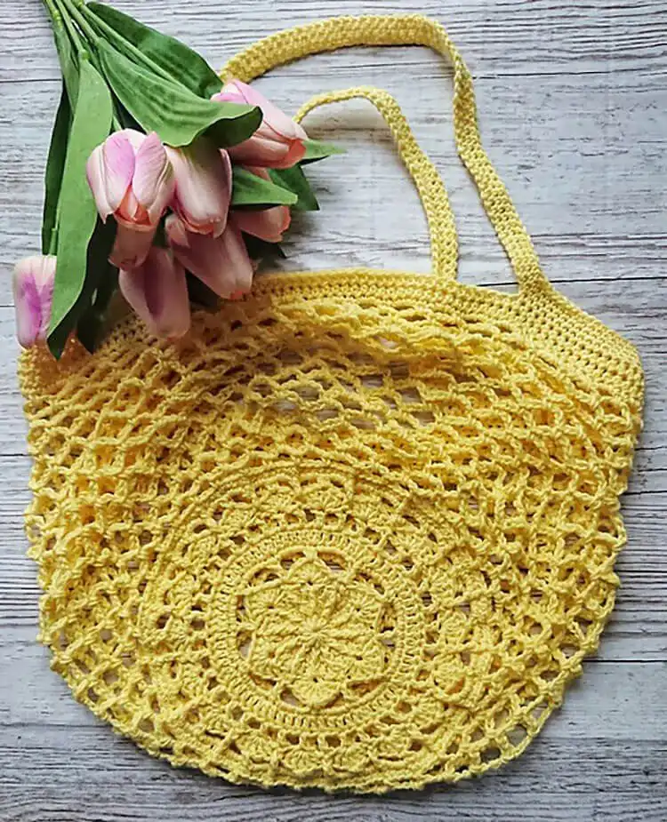 Sakura Market Bag with a delicate floral hint, lightweight and practical