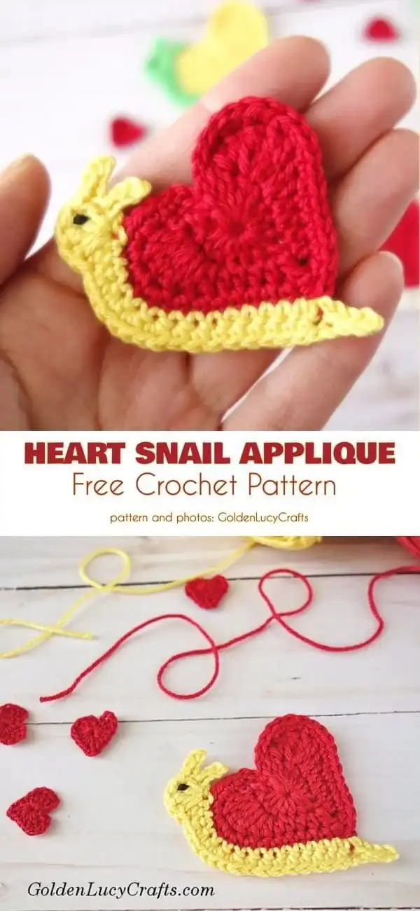 An adorable crocheted red crab applique.