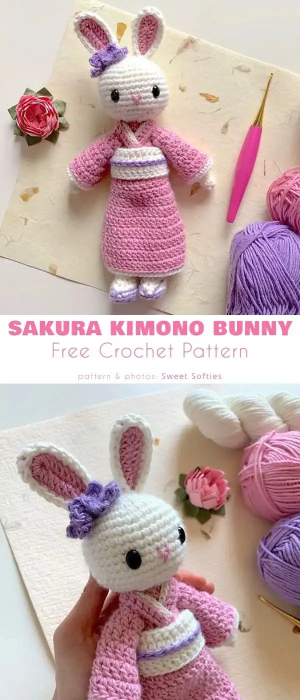 A cheerful sunny bunny crochet pattern, radiating warmth and happiness.
