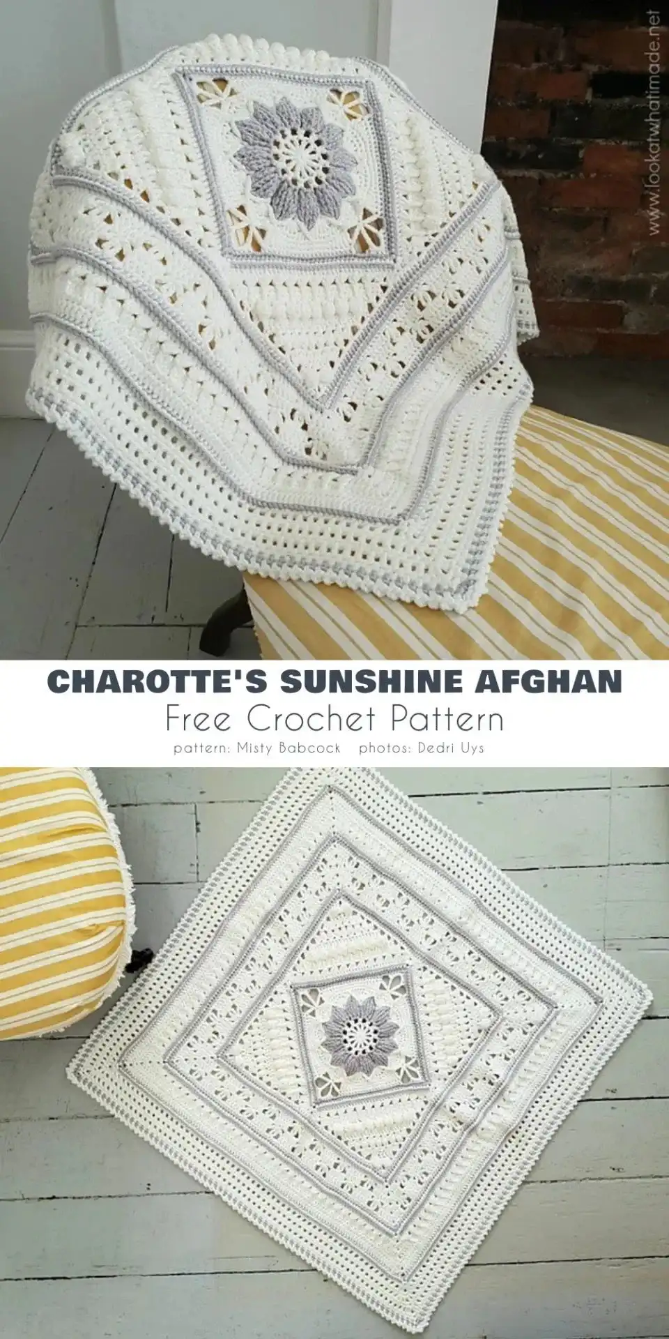 The For Blanket by Hooked on Sunshine, displaying intricate layered texture and complex stitch definition