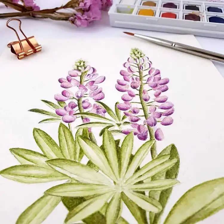 A stunning marigold bouquet in watercolor, inspiring rich texture and composition for 25 Watercolor Flower Ideas for Beginners.