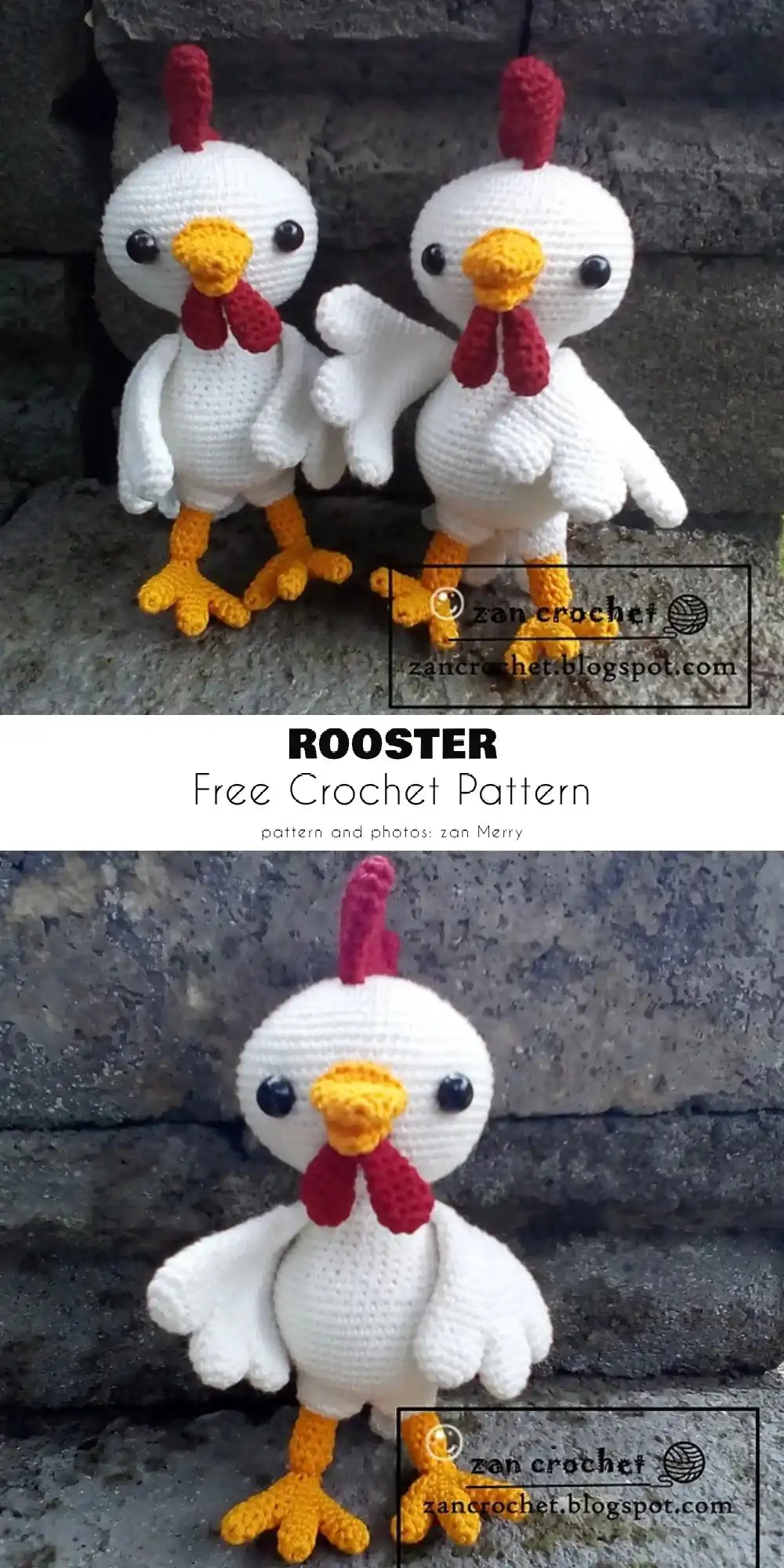 Crocheted chicken baskets filled with colorful crocheted eggs, a charming Easter decoration idea from 35+ Best Free Easter Crochet Pattern Ideas