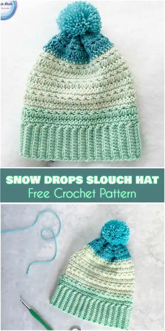 Crochet hat with faux cable knit look, demonstrating intricate post stitch work from 35 Free Crochet Hat Patterns.