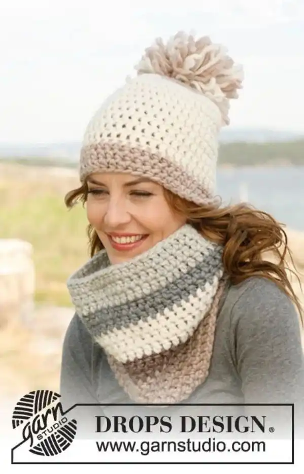 Granny stitch crochet hat in multiple colors, displaying the classic granny cluster motif from 35 Free Crochet Hat Patterns.
