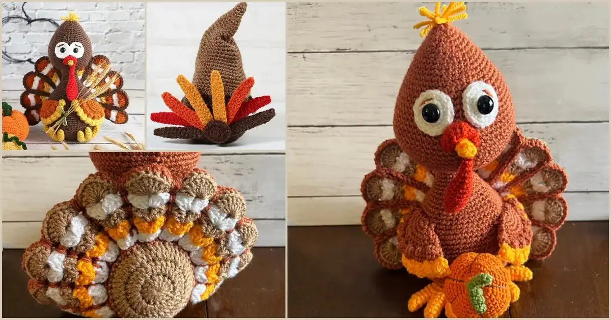 5 Best Amigurumi Turkey Toy Free Crochet Patterns 1 A collection of 5 Best Amigurumi Turkey Toy Free Crochet Patterns for Thanksgiving decorations and gifts
