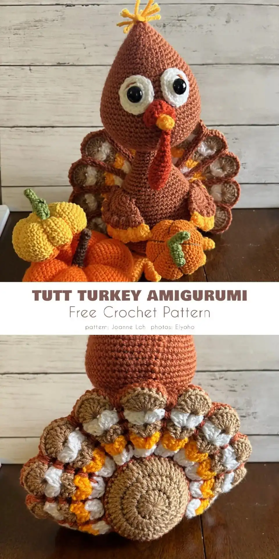 5 Best Amigurumi Turkey Toy Free Crochet Patterns 4 A small, cute Turkey Ami Gobble Gobble amigurumi crochet toy, perfect for quick gifts