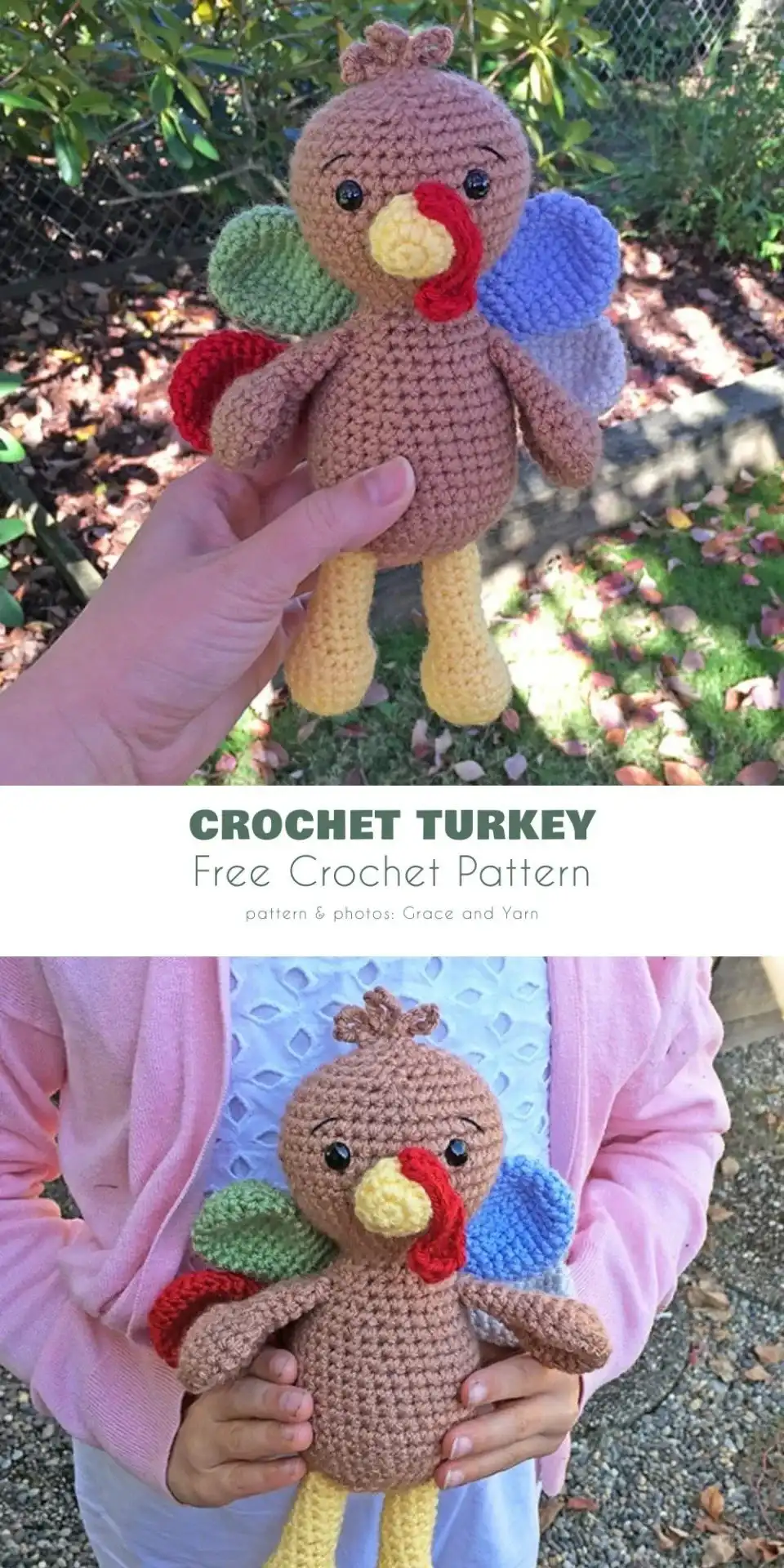 5 Best Amigurumi Turkey Toy Free Crochet Patterns 5 A decorative Tutt Turkey Amigurumi crochet pattern with detailed feathers, suitable for displays
