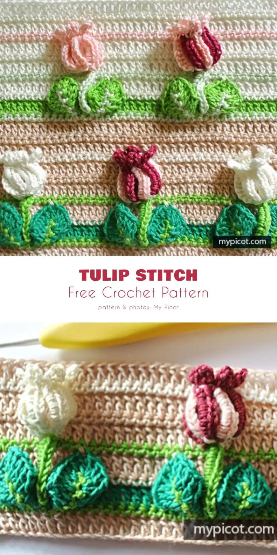 5 Free Tulip Stitch Baby Blanket Crochet Patterns 4 A detailed shot of a chunky crochet baby blanket made with the tulip stitch, showing its pronounced, tactile texture in a solid gray.