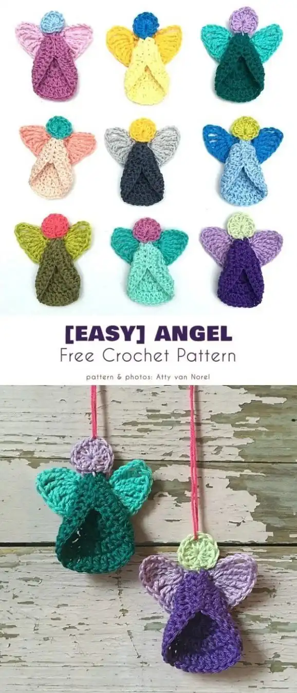 Intricately crocheted lacy filigree angel ornament with delicate wings and detailed stitches.