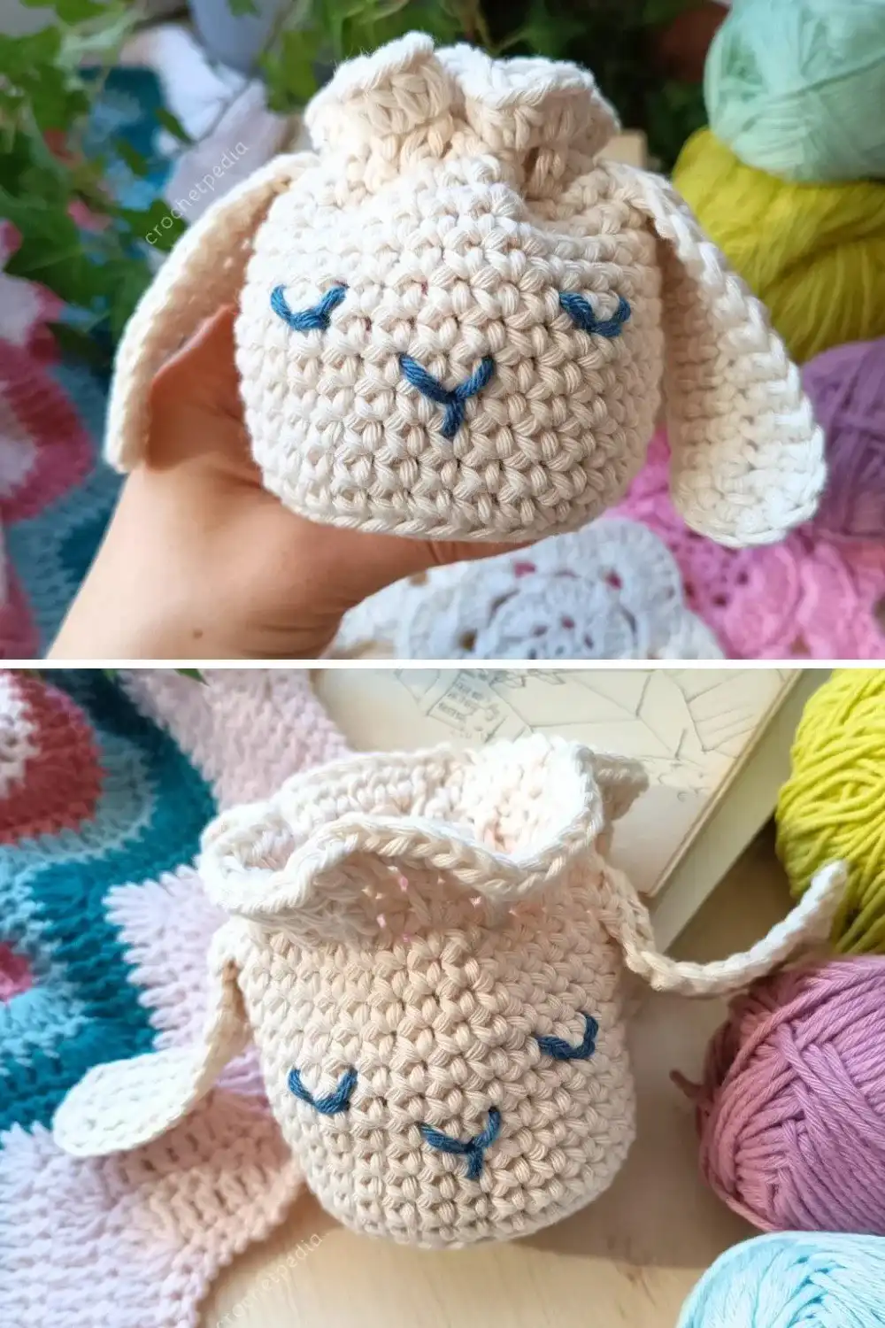 Animal-Themed Bag Purse, Free Crochet Patterns 8 Bright orange and white crocheted clownfish bag, shaped like an anemone fish.