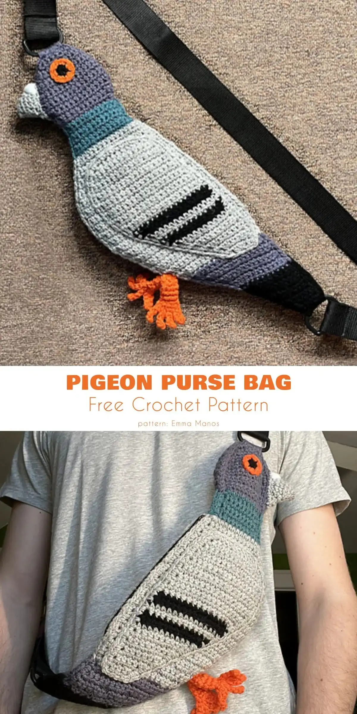 Animal-Themed Bag Purse, Free Crochet Patterns 9 Fluffy white crocheted sheep pouch with small ears, perfect as a coin purse or small accessory.