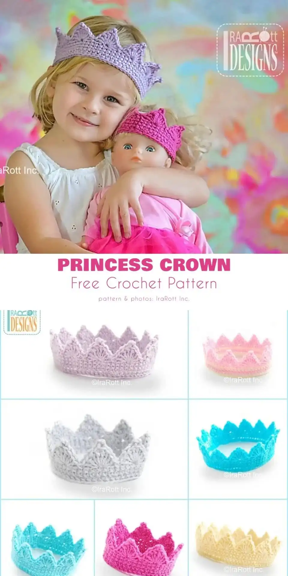 Baby Princess Dress Free Crochet Patterns 4 Detailed shot of the 'Enchanted Rose Gown' in a creamy white yarn, showing the delicate lace patterns and a subtle rose embellishment, ideal for Baby Princess Dress Free Crochet Patterns.