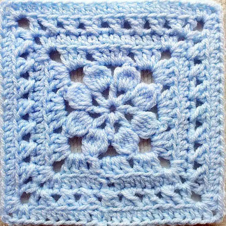 Intricate Walled Garden Square crochet pattern for Afghans