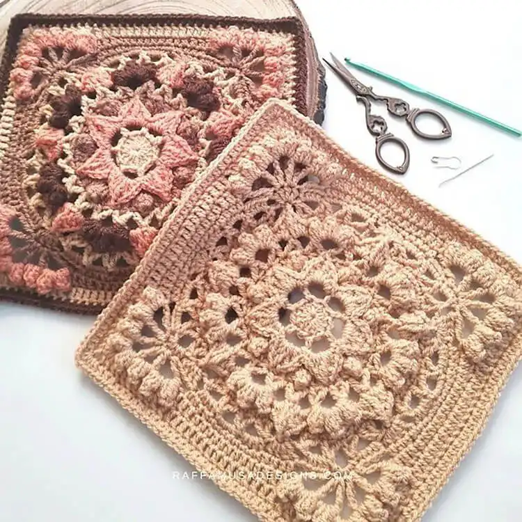 Opulent Baroque Triumph Floral Square for luxurious projects