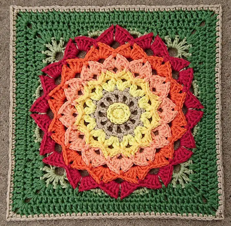 Stunning Abagail Square, an intermediate yet accessible pattern