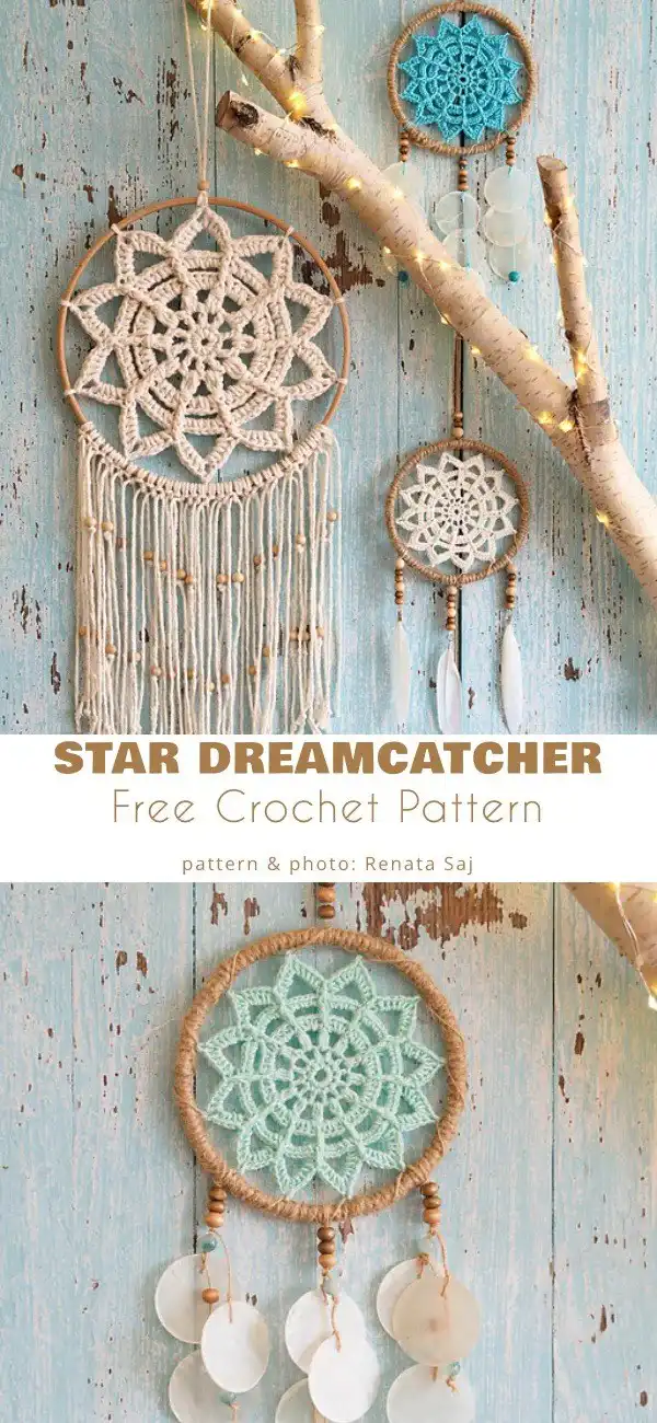 Gift-wrapped handmade crochet mandala wall hanger, a thoughtful present idea from Beautiful Wall Hanger Free Crochet Patterns