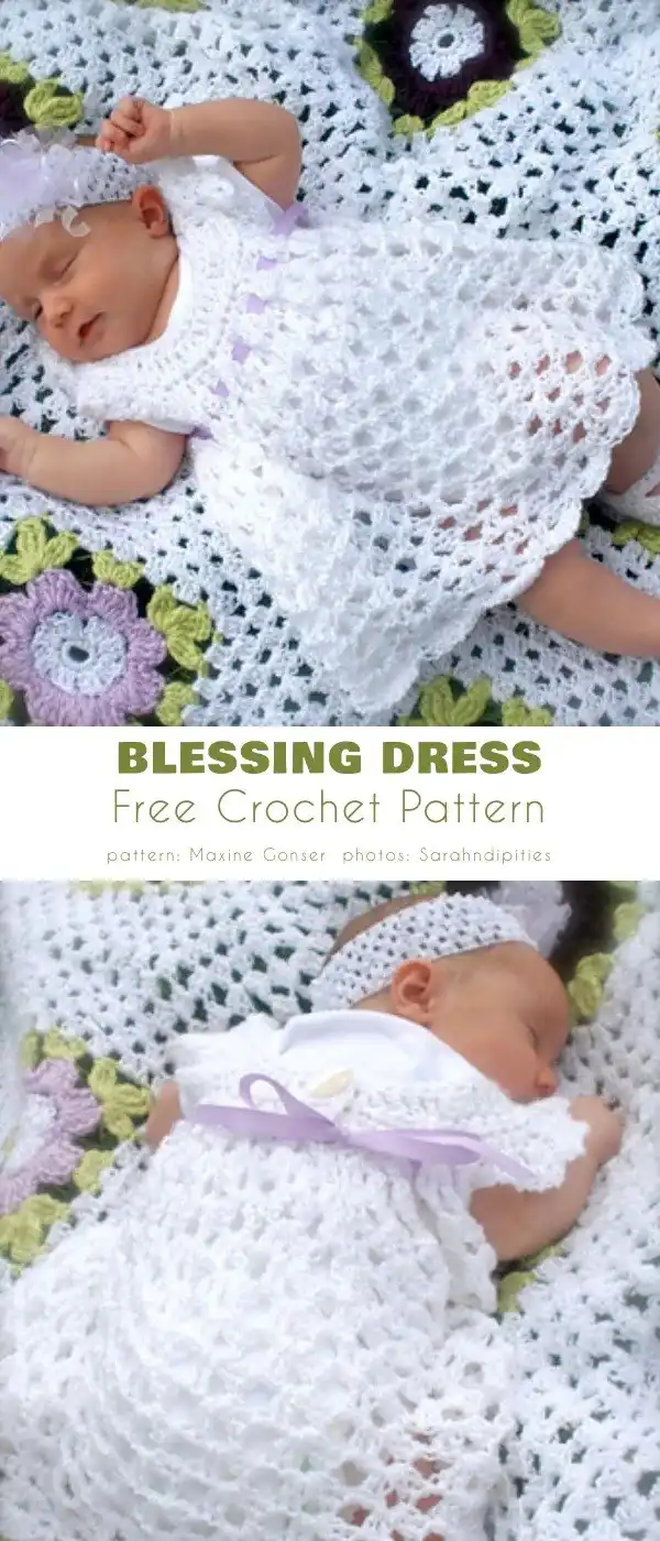 Vibrant watermelon baby dress crochet pattern, featuring green, red, and black yarn colors