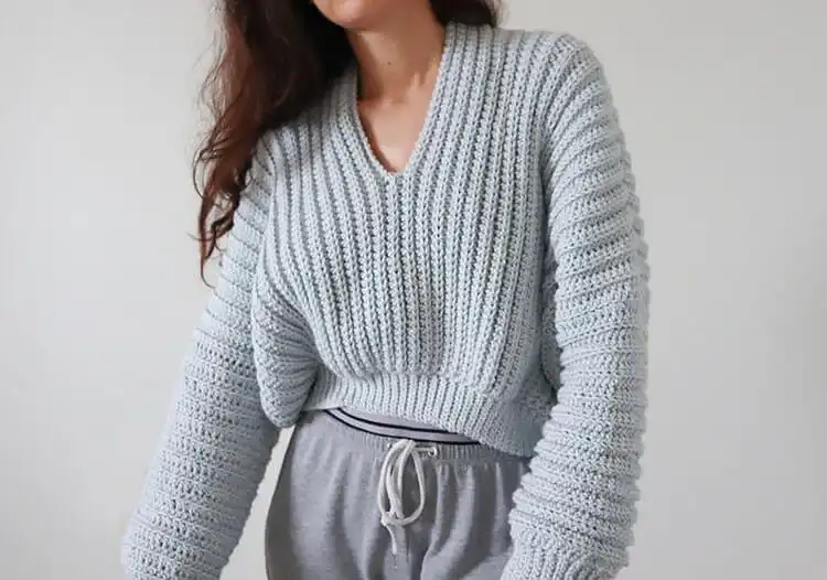 Creative Crochet Sweater Patterns - Vintage Brands Design and Birds Design 6 Super Slouchy Sweater, oversized and comfortable, perfect for relaxed casual wear with jeans or shorts.