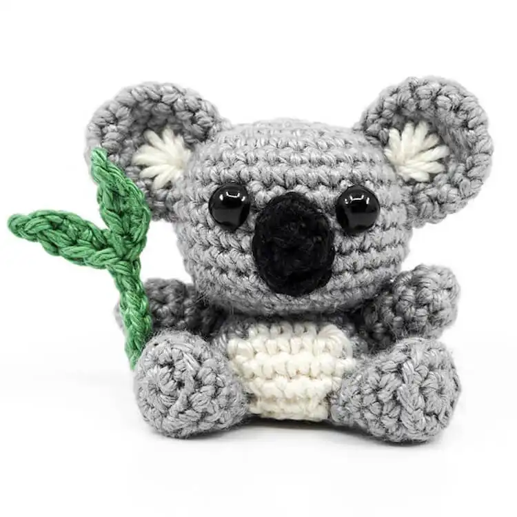 Crochet Animal Pattern - Free Crochet Baby Sloth 1 Adorable Mini Koala Amigurumi crochet animal pattern, a quick and tiny project.