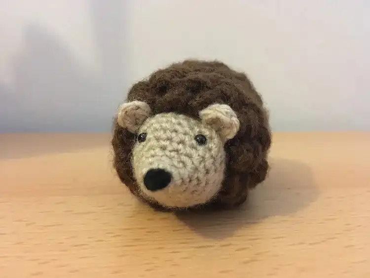 Crochet Animal Pattern - Free Crochet Baby Sloth 11 Quick Mini Hedgehog crochet animal pattern, ideal for keychains or ornaments.