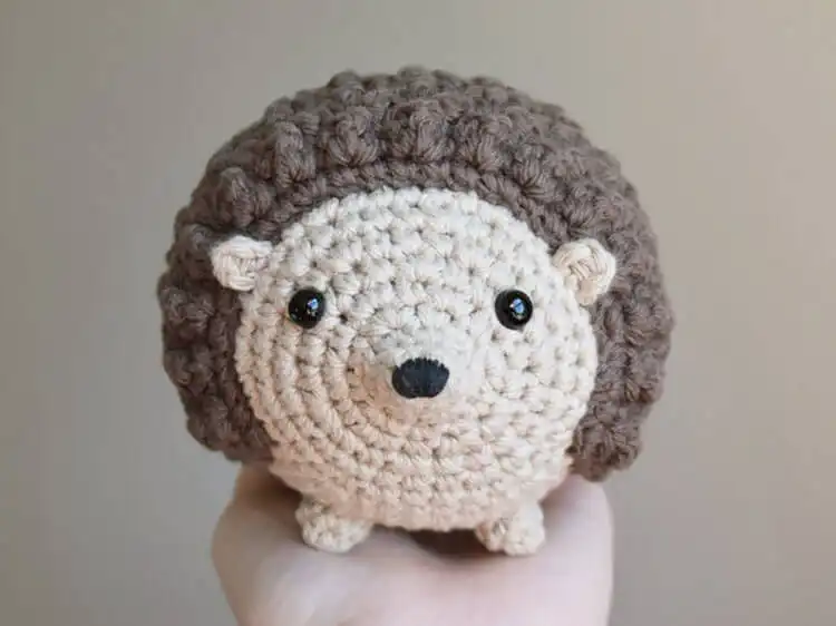 Crochet Animal Pattern - Free Crochet Baby Sloth 16 Honey the Hedgehog amigurumi crochet animal pattern with video tutorial.
