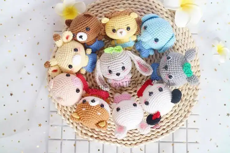 Crochet Animal Pattern - Free Crochet Baby Sloth 19 Collection of 11 Zoo Animals crochet patterns, offering variety and value.