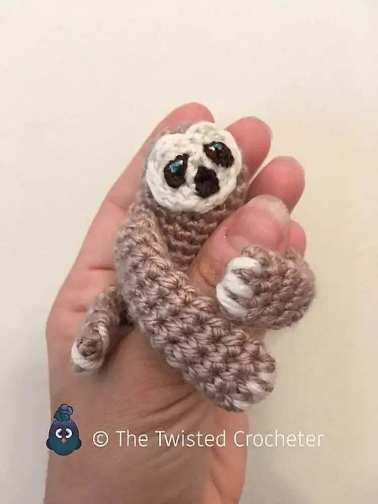 Crochet Animal Pattern - Free Crochet Baby Sloth 2 Sweet Free Crochet Baby Sloth pattern, perfect for soft, cuddly creations.