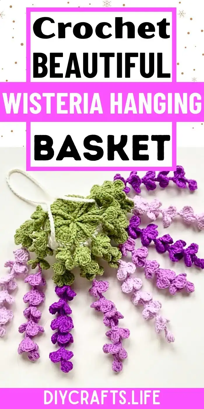 Crochet Wisteria Hanging Basket - DIY Craft 2 Close-up of crochet pattern abbreviations and terminology for Crochet Wisteria Hanging Basket - DIY Craft