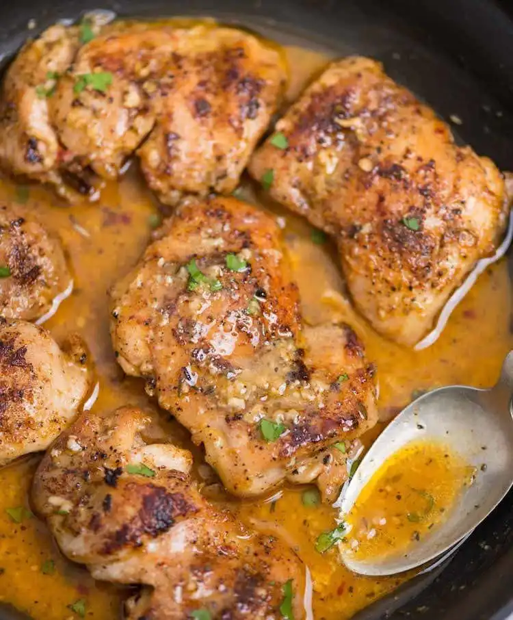 Creamy Garlic Butter Chicken, pan-fried and served in a luscious sauce, a quick and delicious Crockpot Chicken Nachos Recipe - Perfect Dinner Idea.