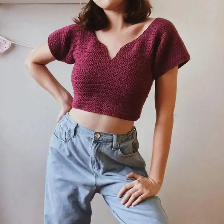 Versatile Radiance Tank Top, a crochet design suitable for both day and night summer outings.