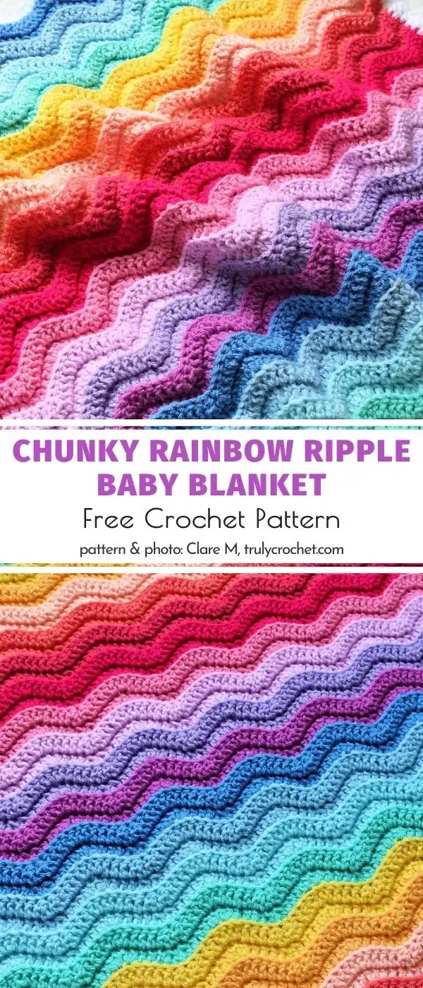 Day Kid Ripple Crochet Blanket Free Pattern 3 A gentle wave Day Kid Ripple Crochet Blanket in soft pastel blues and greens, draped elegantly to show its flowing, organic texture.