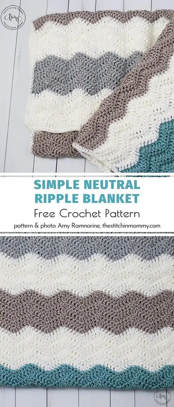 Day Kid Ripple Crochet Blanket Free Pattern 9 A granny ripple Day Kid Ripple Crochet Blanket showing distinct granny clusters integrated into the ripple pattern, offering rich texture.