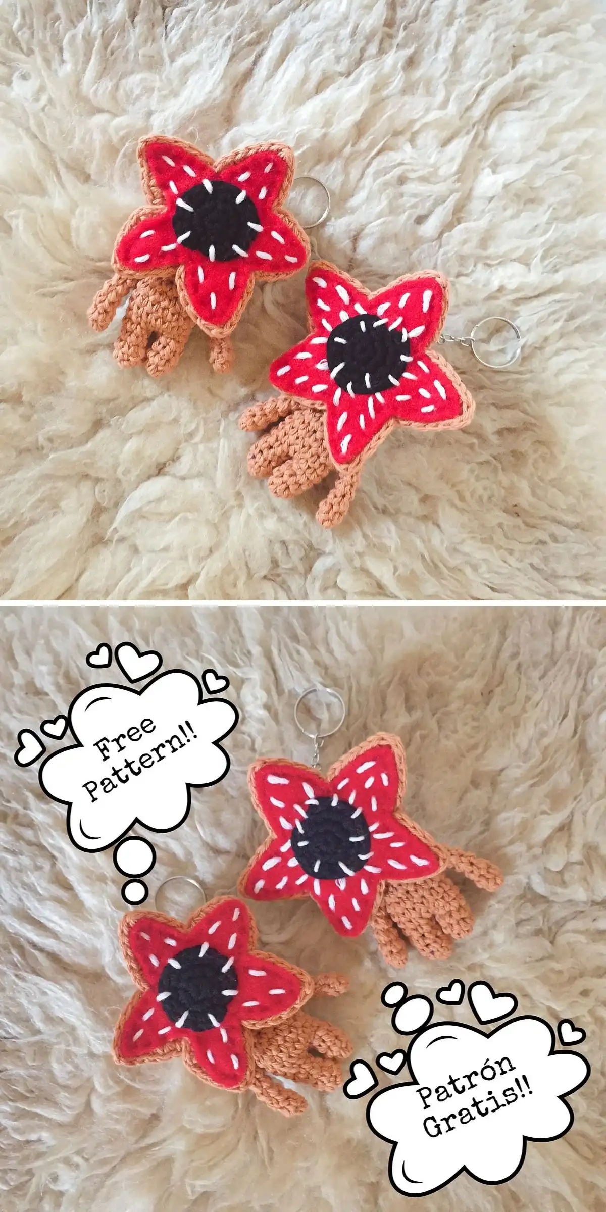 Cute Eleven's Waffle Amigurumi crochet project, showing its textured surface and golden-brown color.