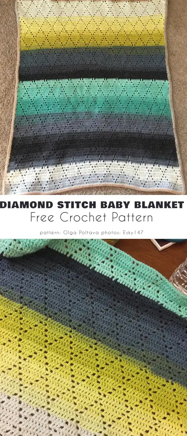 Diamond Quilt C2C Graphgan featuring corner-to-corner diamonds on a contrasting background.
