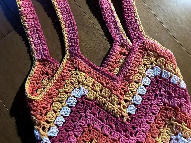 Easy Crochet Flower Bag Pattern 22 Stylish Modern Granny Boho Bag crochet, a unique twist on the market tote.